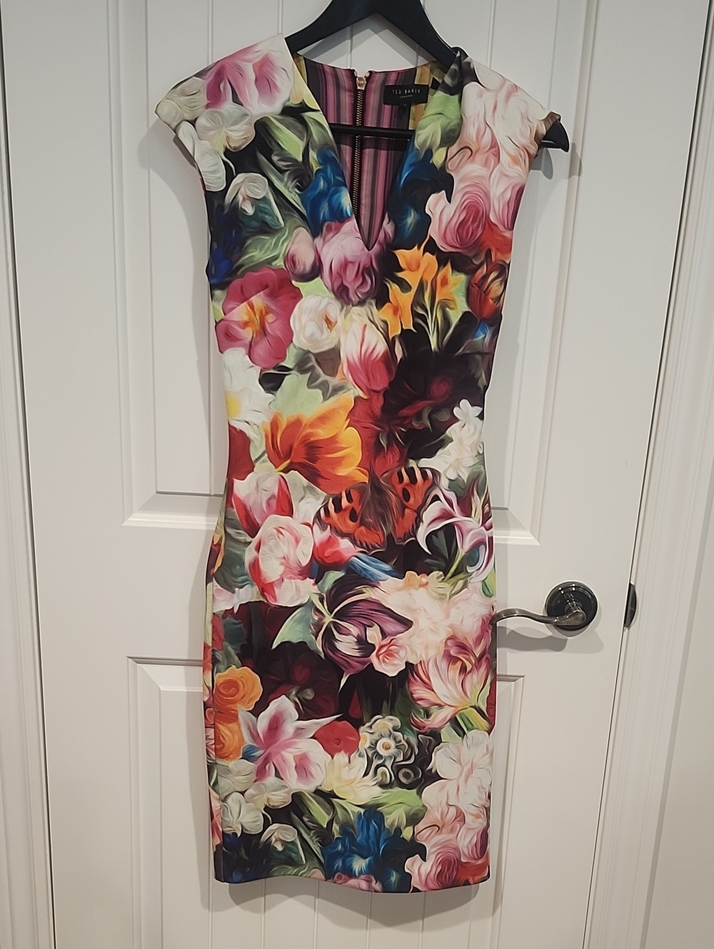 Ted Baker Multicolor Floral Midi Dress